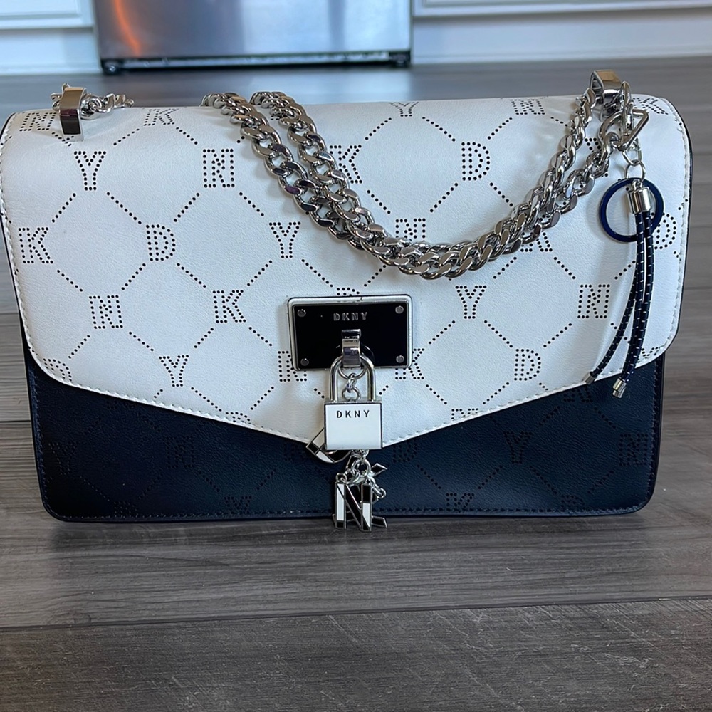 DKNY The Elissa Handbag black and white